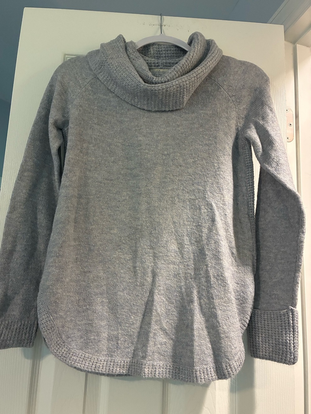 Style & Co. Light Gray Cowl Neck Sweater